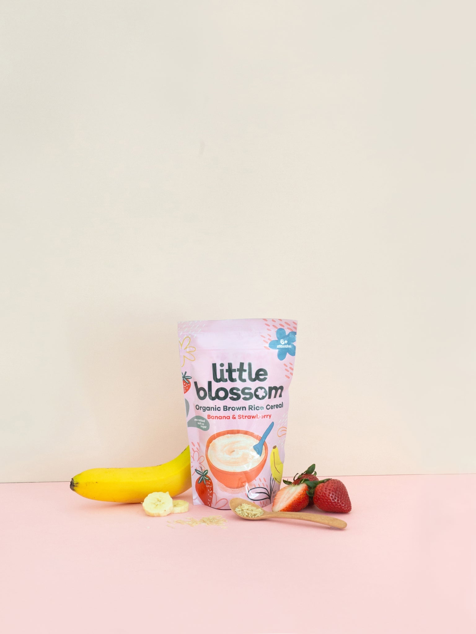 Organic Brown Rice Cereal | Banana & Strawberry